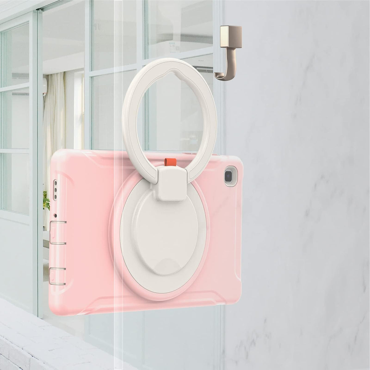 ORIbox Defender - Funda para Samsung Galaxy Tab A7 Lite [8.7 Pulgadas] 2021, protección contra caídas de Cuerpo Completo, Parachoques 3 en 1 a Prueba de Golpes con Soporte de Anillo de 360°