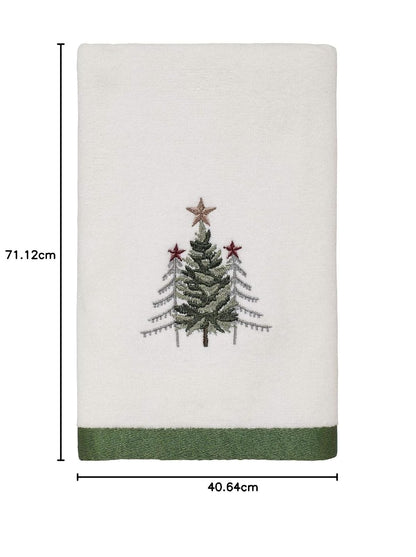 Avanti Linens - Toalla de Mano, algodón Suave y Absorbente, decoración de Navidad Ideal (colección de árboles)