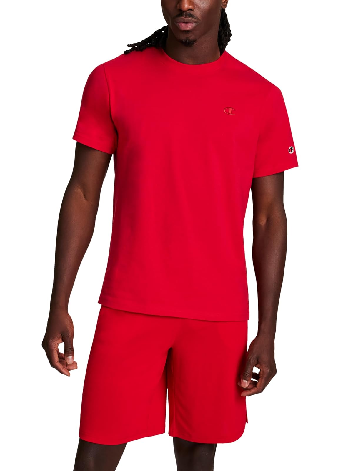 Champion LIFE Playera Cuello Redondo para Hombre - 3XL - Rojo Tango