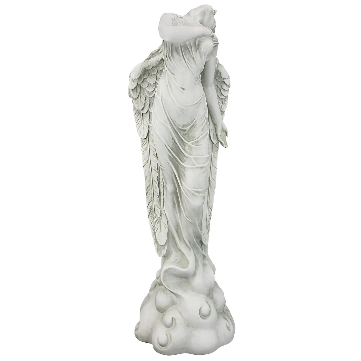 Design Toscano Escultura de ángel ascendente, Tradicional, Gris, Mediano, 1