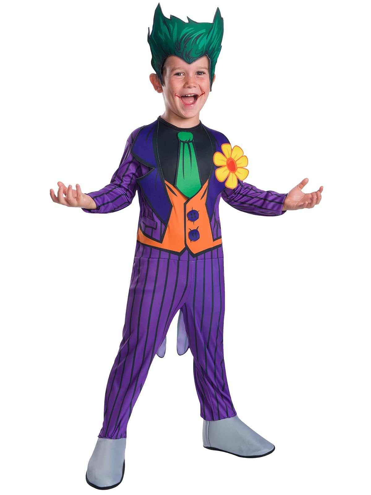 DC Comics Villains: Disfraz de Joker para niños por Rubies, niño pequeño