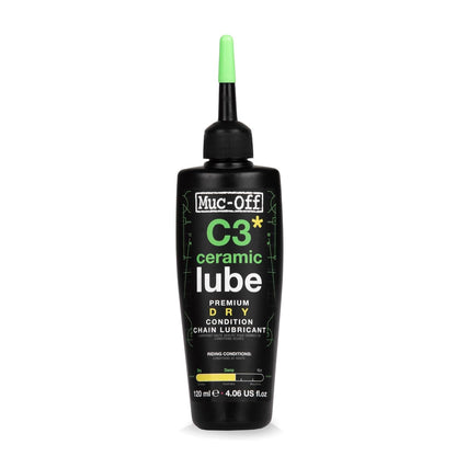 Muc-Off Lubricante de Cadena Seca de Cerámica C3, 120 ml, Verde