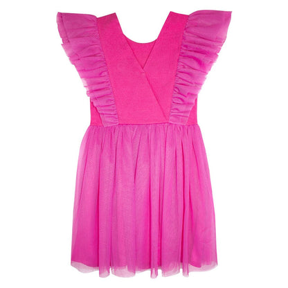 Vestido Barbie Olanes Fucsia, Talle 10