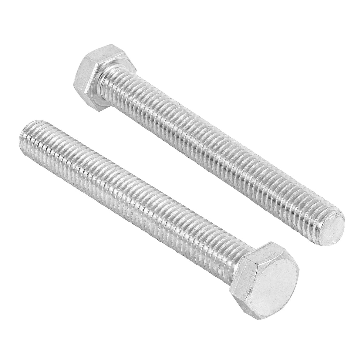Fiero Tornillo Tipo Máquina Acero Galvanizado, Cabeza Hexagonal, 30 Piezas - 1 - 2 x 4"
