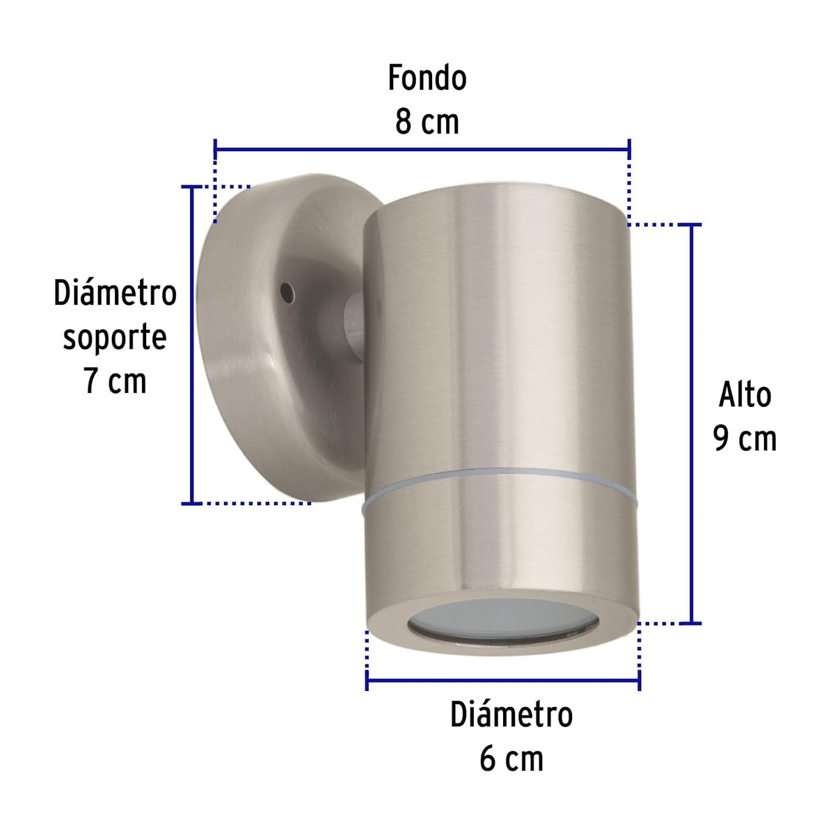 Volteck Lait ARB-202S, Arbotante de acento 1 spot color satín lámpara no incluida