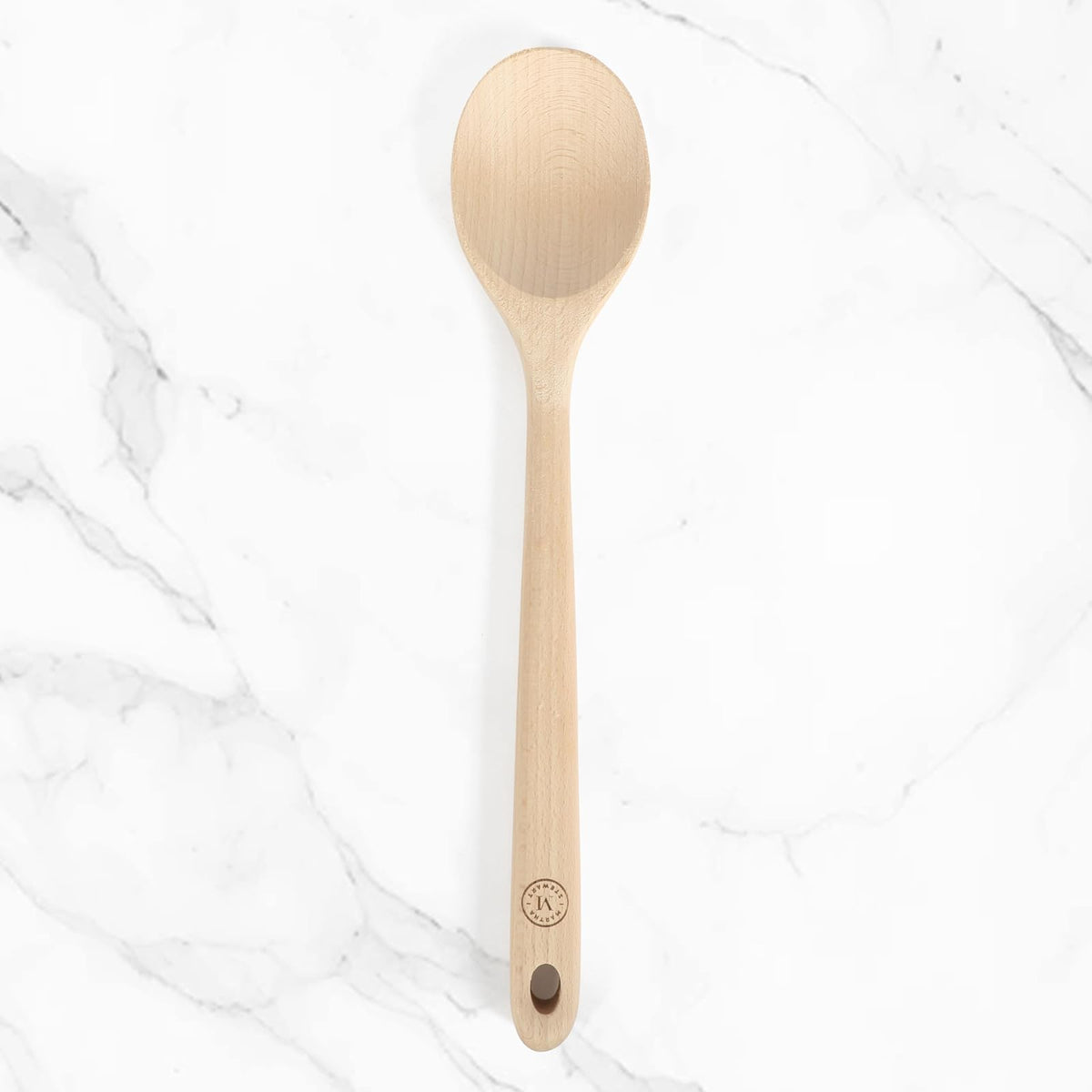 MARTHA STEWART | Cuchara de Madera de Haya Bainford 35.5 cm | Cuchara para Cocinar | Utensilio de Cocina de Madera Natural