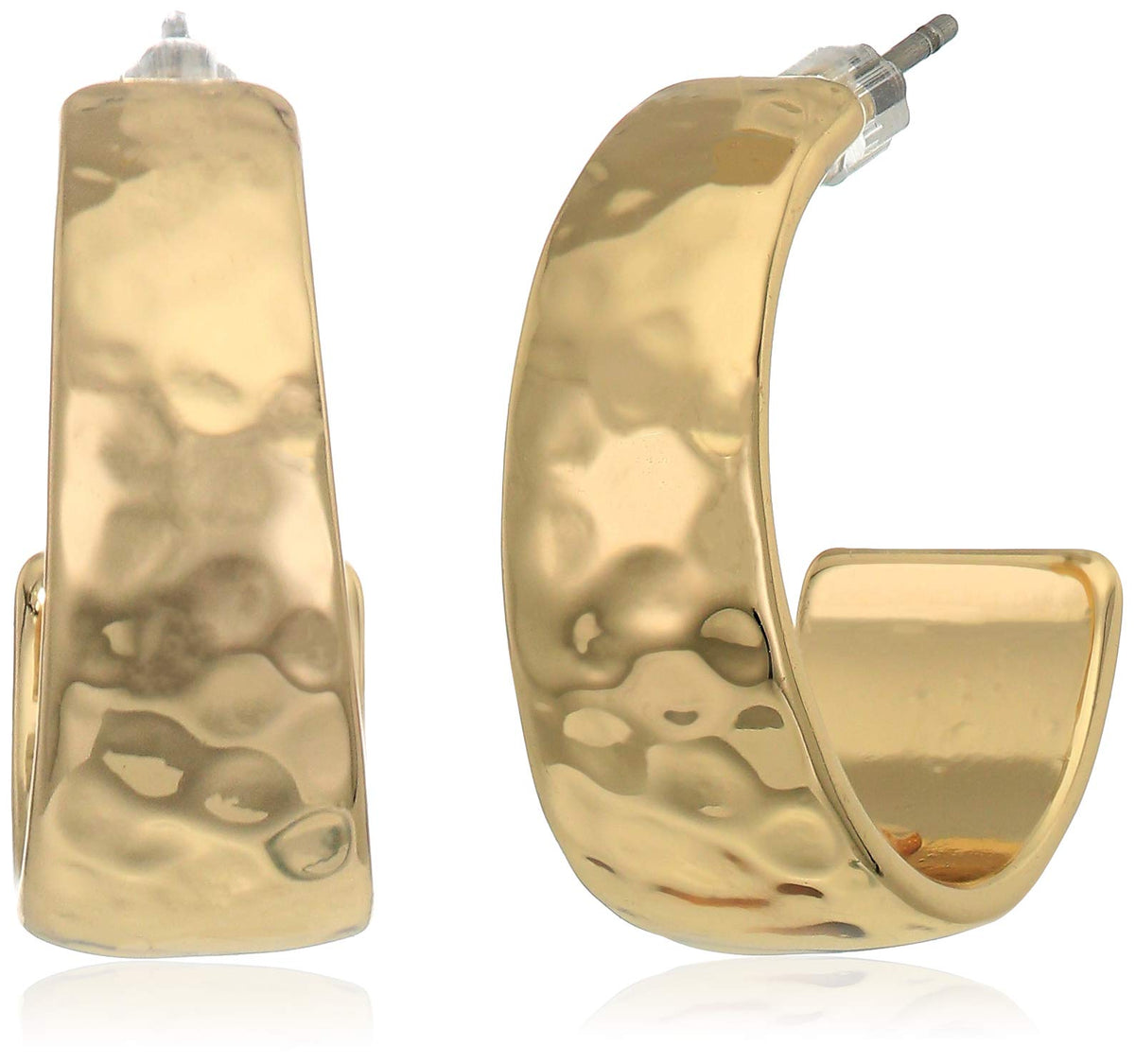 Nine West Arete Aro Tono Dorado Pulido, Pendientes De Botón Mujer, Chico