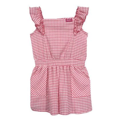 Barbie Rumper Cuadros Lila Mono Niñas