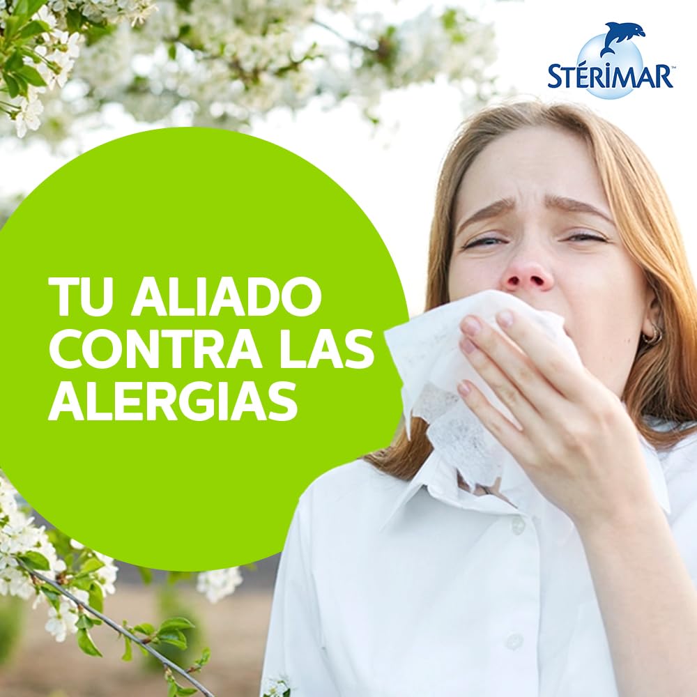 Stérimar Solución Fisiológica Nasal Manganeso 100 ml. | Auxiliar en el Tratamiento y Prevención de Alergias. Uso de 10 a 15 Días. 100% Natural, Eficacia Clínicamente Comprobada.