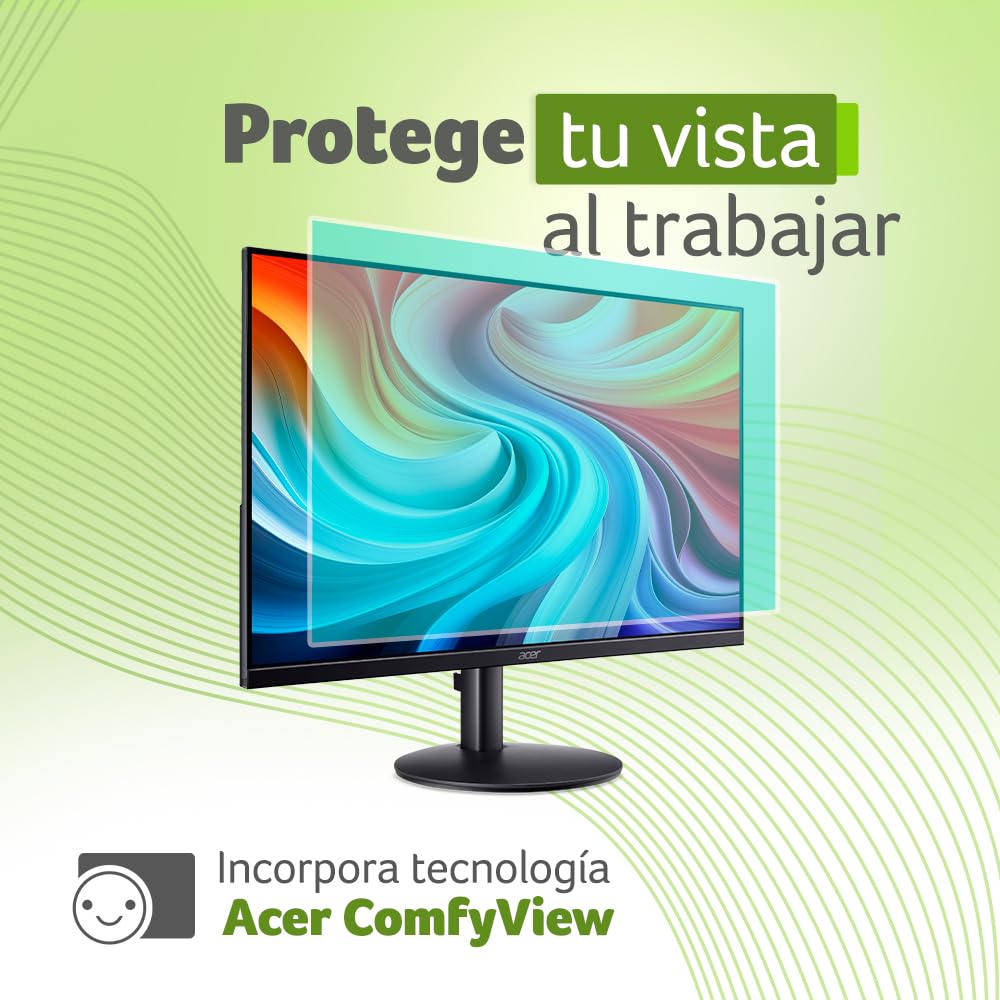 Acer SB243Y G0bi Monitor de 23.8 Pulgadas | FHD 1920 x 1080, panel IPS, 120 Hz, 1 ms, AdaptiveSync, HDMI y VGA