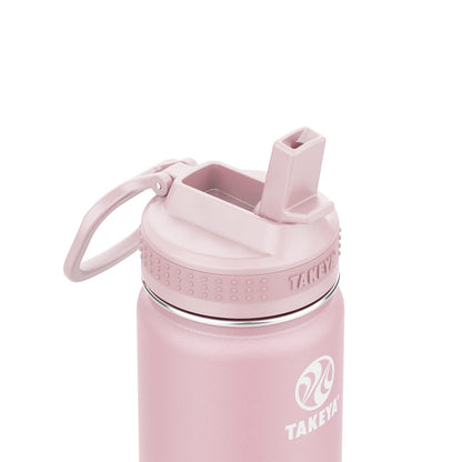Takeya Botella de agua aislada, Blush, 396 gr (14 onzas), 1