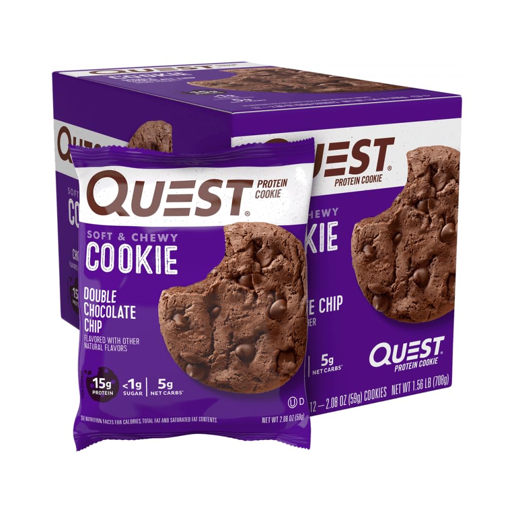 Quest Nutrition Galleta de Proteína sabor Doble Chocolate - Caja 12 Piezas