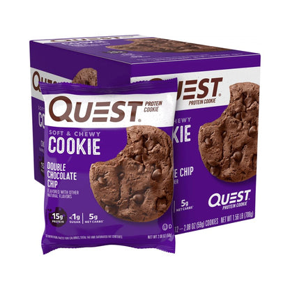 Quest Nutrition Galleta de Proteína sabor Doble Chocolate - Caja 12 Piezas