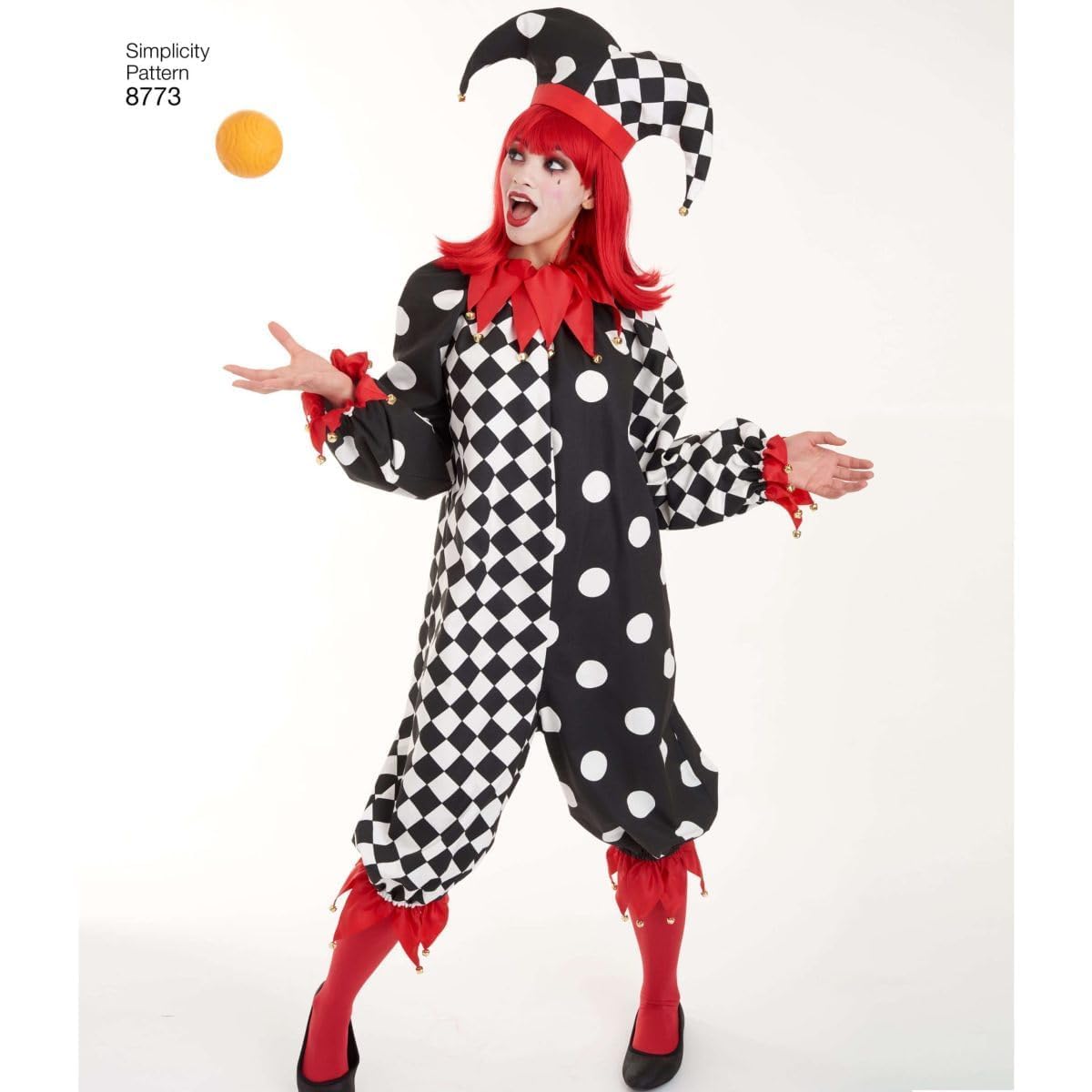 Simplicity 8773 - Patrón de Costura para Disfraz de Payaso, Tallas XS a XL