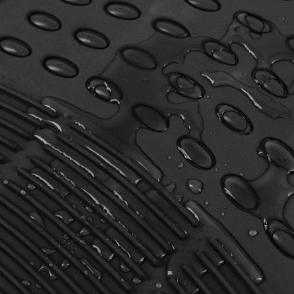 BDK Universal Fit - Alfombrilla de Hule para el Piso, 4 Unidades, Resistente a Todo Tipo de Condiciones meteorológicas, Negro