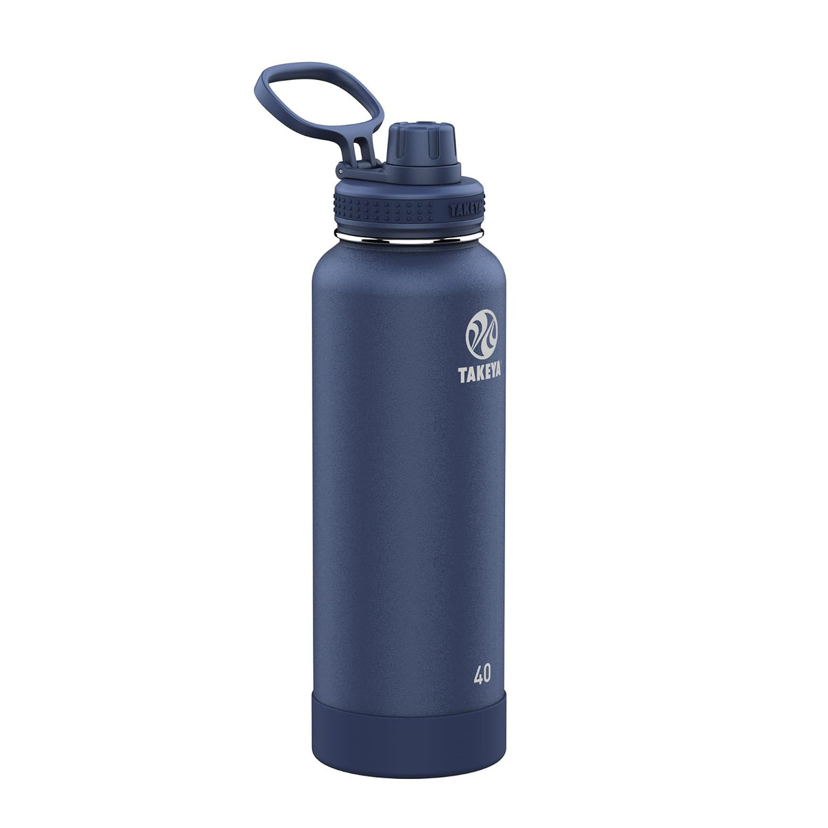 Takeya Actives Botella de Agua Aislada de Acero Inoxidable - 1.2 Litros - 1182.94 ml - Azul