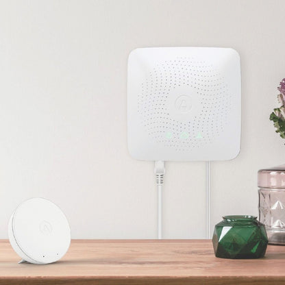 Airthings 4200 Kit de casa, radón, riesgo de moho y sistema de monitoreo de calidad del aire interior, multihabitación