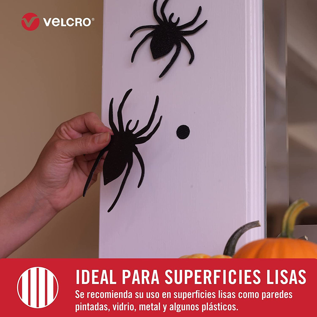 Círculos con Adhesivo de Uso General Marca VELCRO® Blanco 1.5cm 75 juegos (80122N)