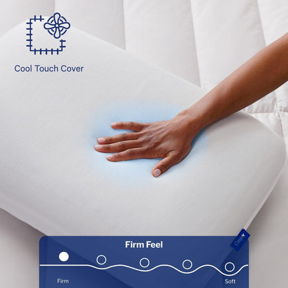 Casper Sleep Almohada de Espuma estándar – Espuma viscoelástica refrescante, Comodidad de Apoyo para Personas Que Duermen de Lado, Transpirable y Alivia la presión