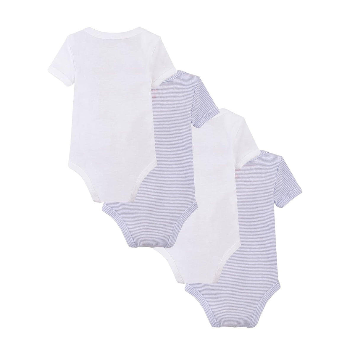 Baby Creysi Body Manga Corta para Bebé Niña Pack de 4 Algodón Hipoalergénico