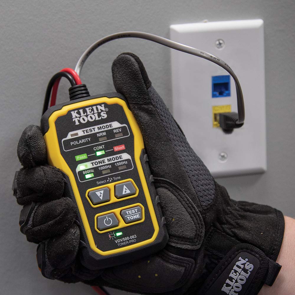 Klein Tools VDV500-820 Juego de rastreo de cables eléctricos Tone and Probe PRO, baterías y bolsa de transporte