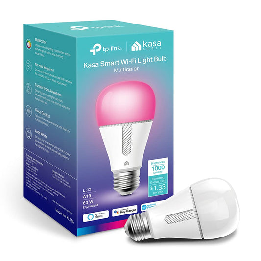 Alexa Smart Bombilla wifi | Cambio de color de 16 m, regulable, alto brillo, funciona con Alexa y Google Home, solo Wi-Fi de 2.4 GHz, sin concentrador