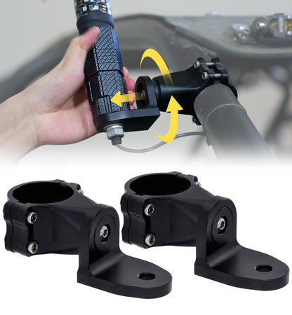 Xprite - Soporte para poste de bandera resistente, soporte de luz de látigo, aleación de aluminio CNC 6061, soporte de montaje de luz ajustable rápido de 360°, compatible con Polaris Rzr XP Can-Am x3,