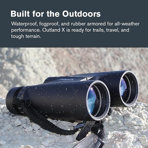 Celestron – Outland X 8x42 – Waterproof & Fogproof – for Adults – Multi-Coated Optics and BaK-4 Prisms – Protective Rubber Armoring
