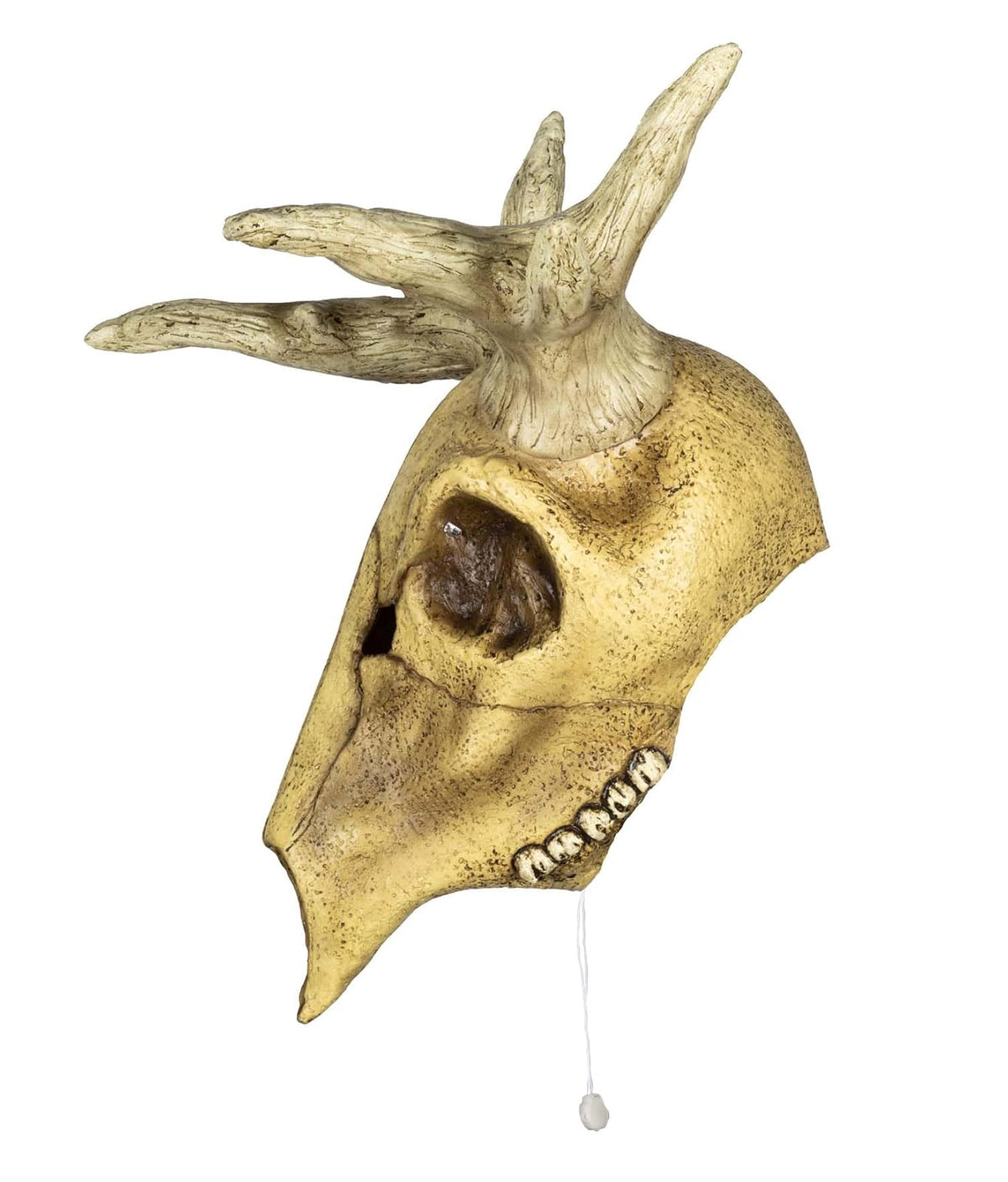 Ghoulish Productions Decoración de látex Deer Skull LED. Decoración de Venado para Halloween. Cuernos de Venado Decoración Halloween. Ideal para Usar en Fiestas de Halloween, casa embrujada, bromas