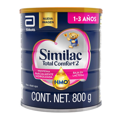 Similac Total Comfort 2 Fórmula Infantil Baja en Lactosa, 1-3 Años - 800GR