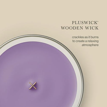 WoodWick Vela grande de reloj de arena, amatista y ámbar, 22 onzas