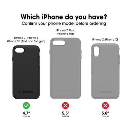 Otterbox Commuter Series para iPhone 8 & iPhone 7 (No Plus) - Embalaje Libre - Negro
