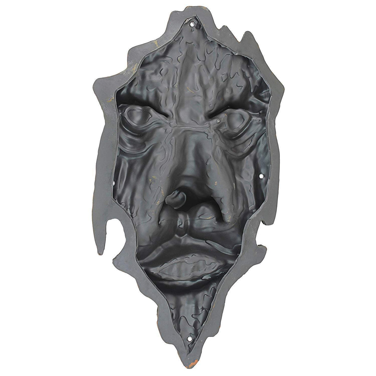 Design Toscano Nottingham Woods Greenman - Escultura de Pared de fantasía para Interiores y Exteriores, 15 Pulgadas de Alto, Resina de Piedra fundida, Acabado de Madera