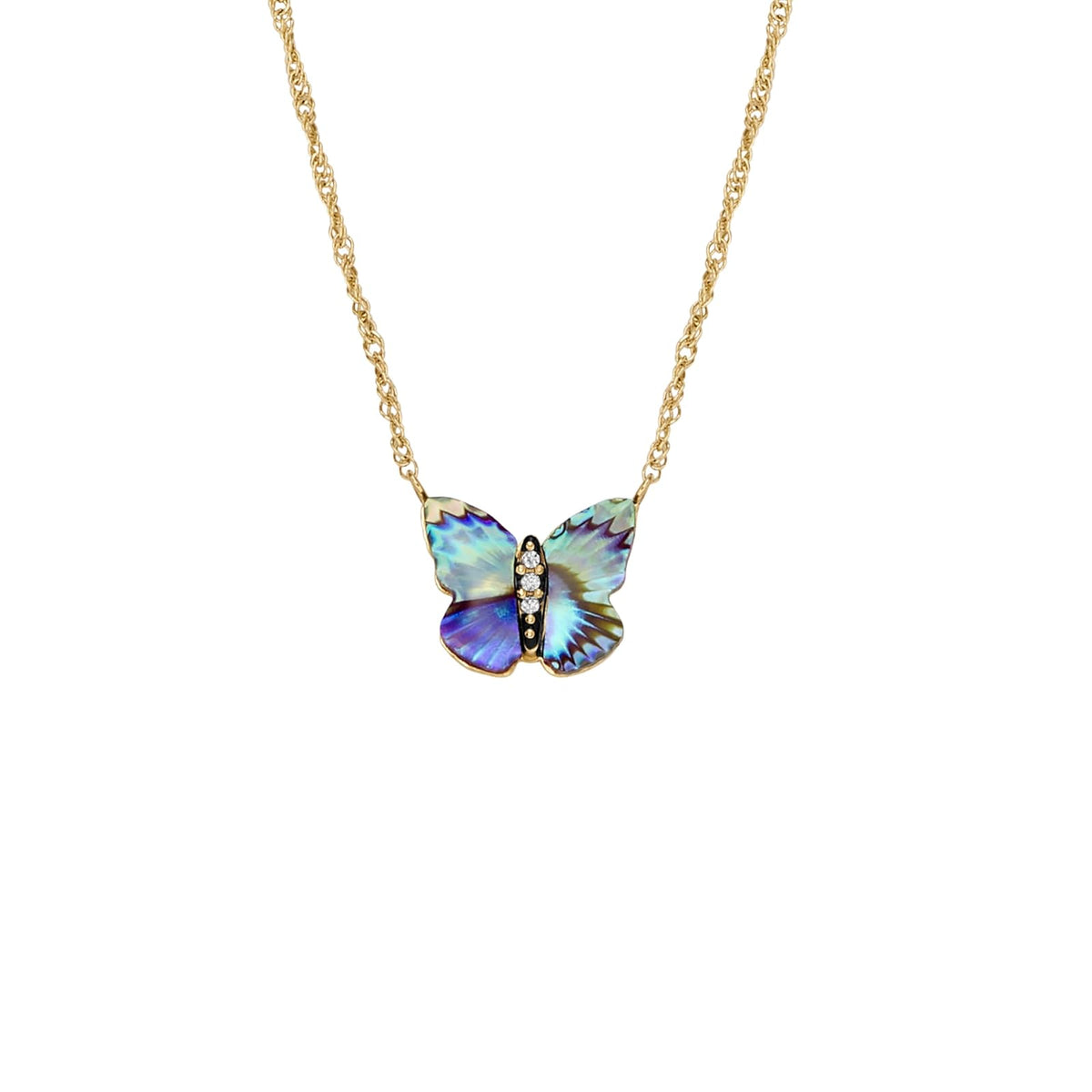 Fossil Collar jf04812710 butterfly wings de acero inoxidable en tono dorado para dama