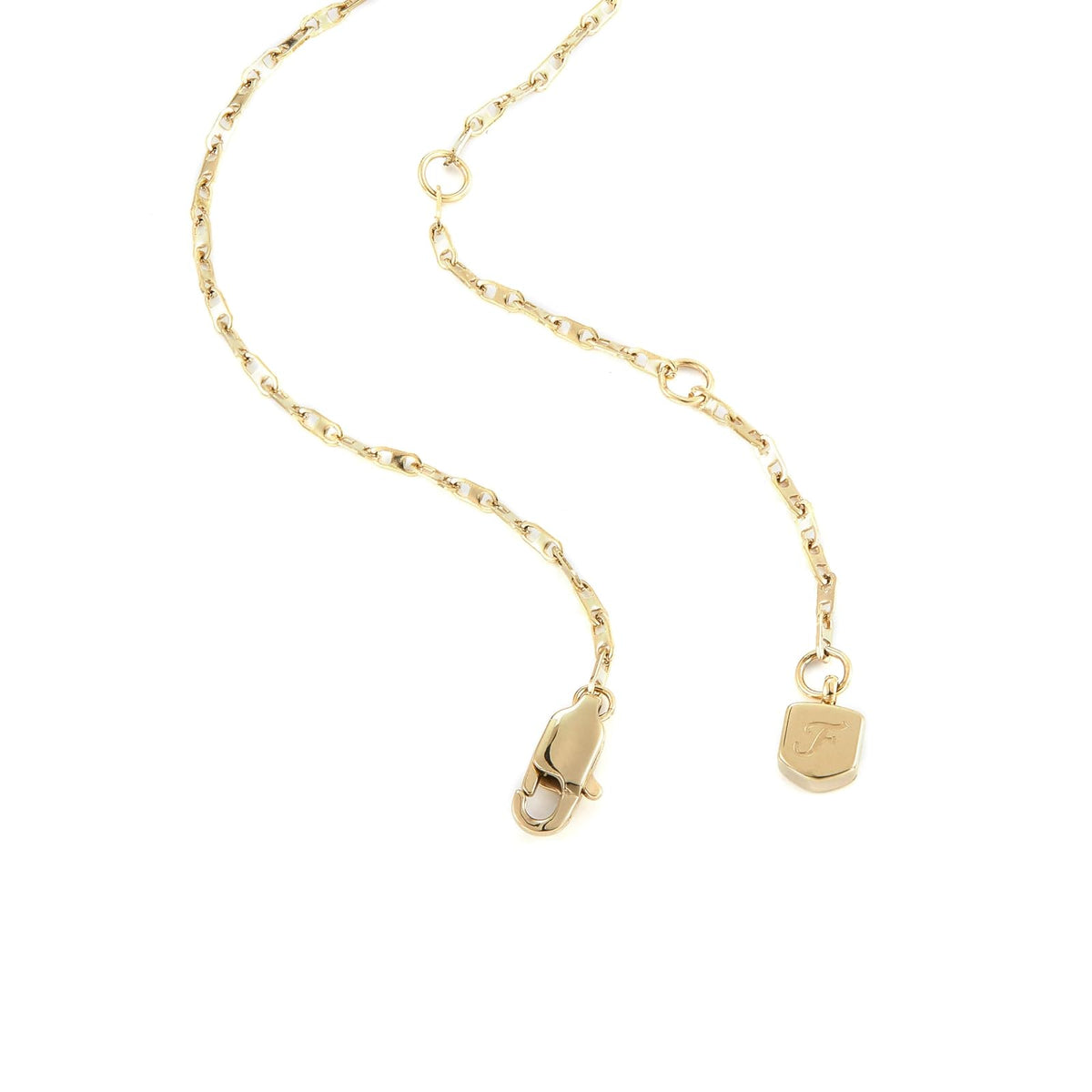Fossil Ellis Toi Et Moi - Collar de latón dorado para mujer