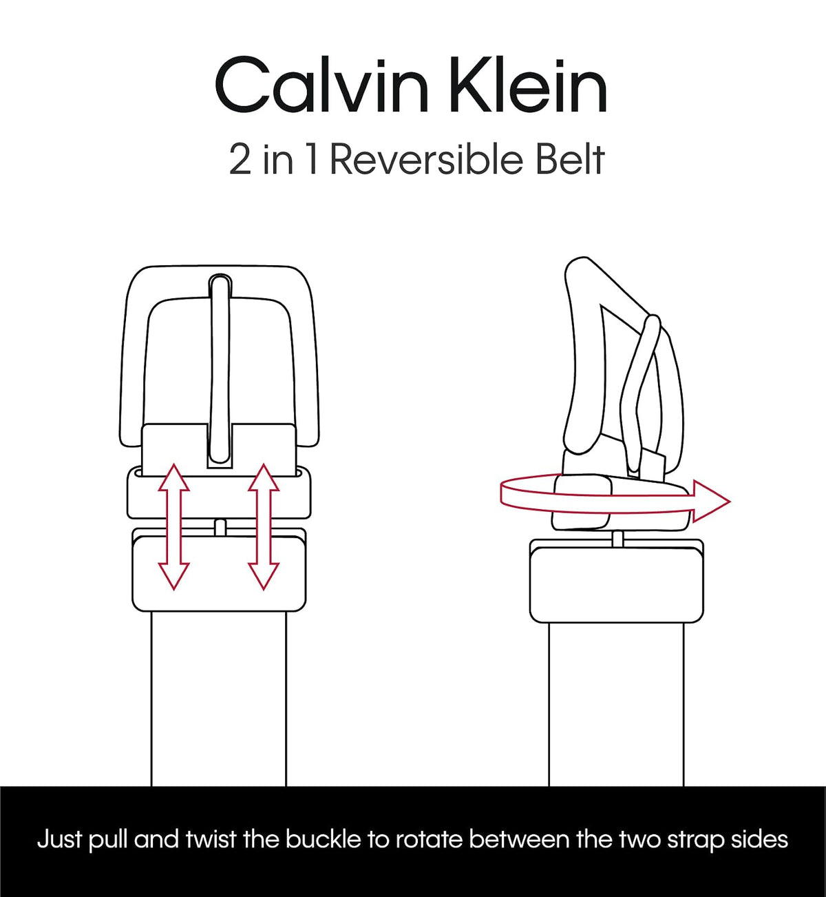 Calvin Klein Cinturón reversible Cinturón para para hombre