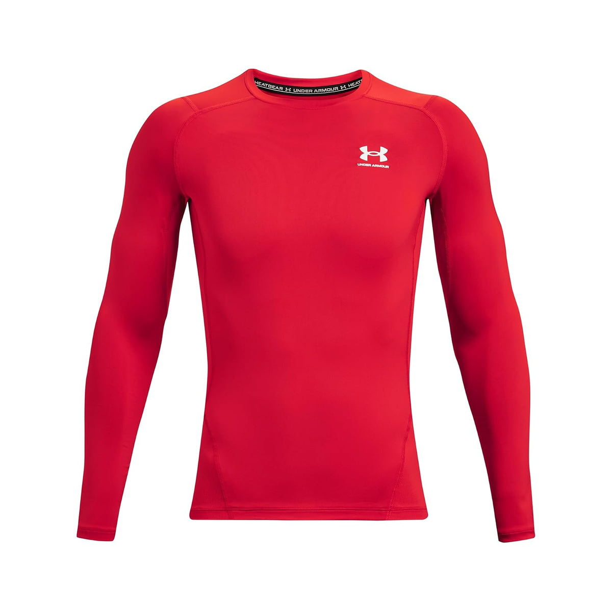 Under Armour HeatGear Playera de Compresión Manga Larga Hombre - G - Rojo
