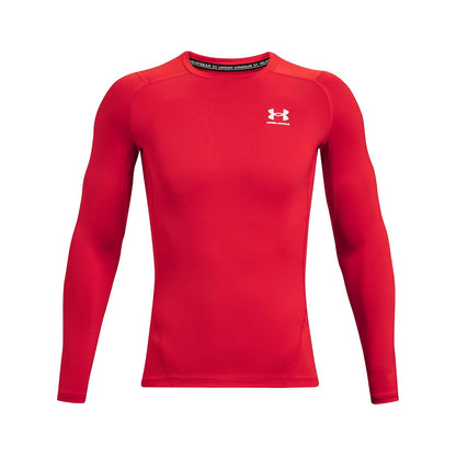 Under Armour HeatGear Playera de Compresión Manga Larga Hombre - G - Rojo