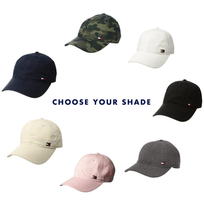 Tommy Hilfiger Gorra de béisbol con Solapa Ajustable de algodón Billy Gorra de béisbol para para Hombres