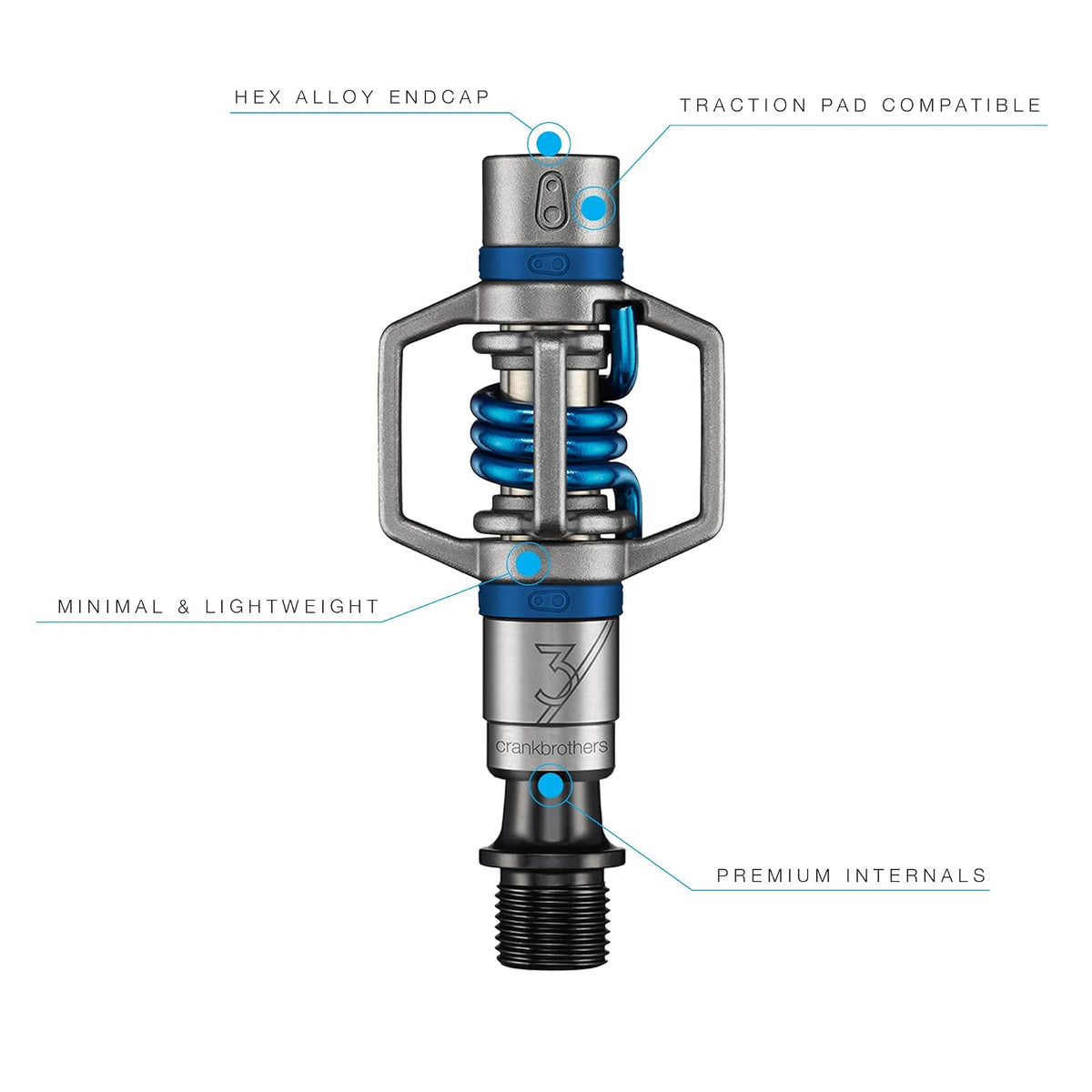 Crankbrothers Pedales MTB Batidor de Huevos