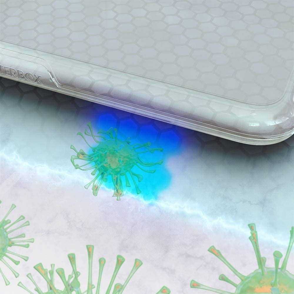 OtterBox Symmetry - Funda Transparente para Galaxy S21 Ultra 5G (Solo no Compatible con Tallas no Grandes o Grandes) - Stardust (Escamas Plateadas/Transparentes)