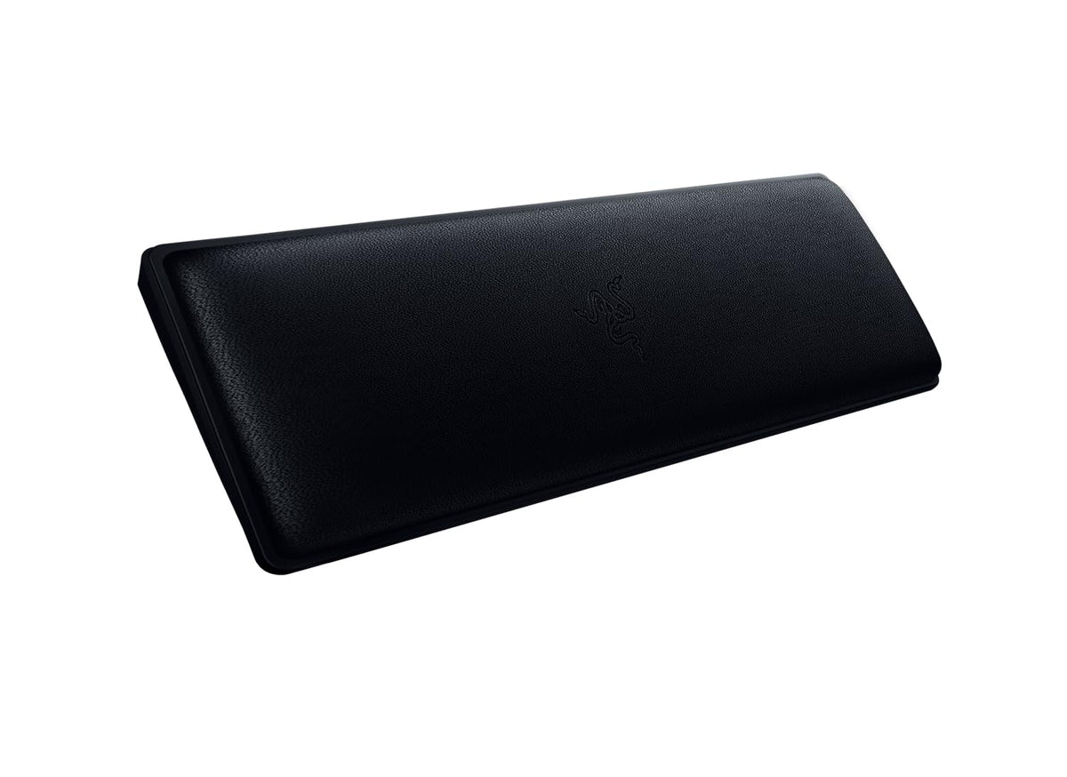 Razer - Reposamuñecas ergonómicas (Mini) para teclados Mini con cojín de piel sintética con memoria (patas de goma antideslizantes, diseño ergonómico) color negro