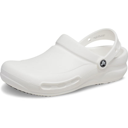 Crocs Bistro Clog Zueco de Trabajo Antideslizante - 23.0 cm - Blanco - orquídea flyaway
