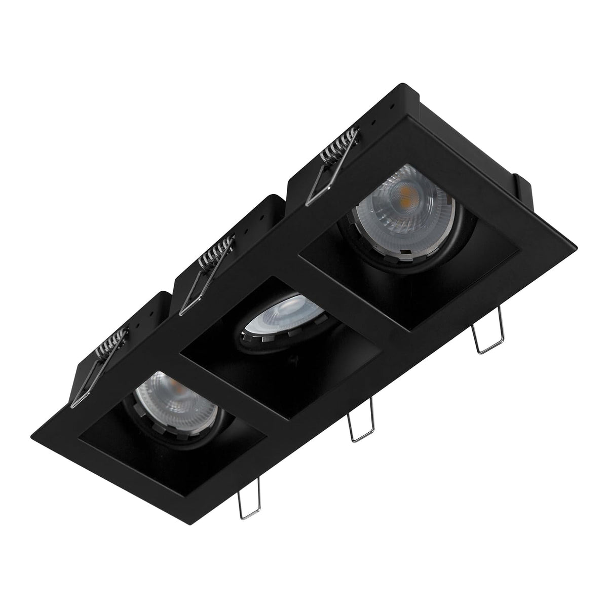 ILLUX Lámpara Downlight Triple MR16 3000K 13.5W Negro TH-4232.NNKT30