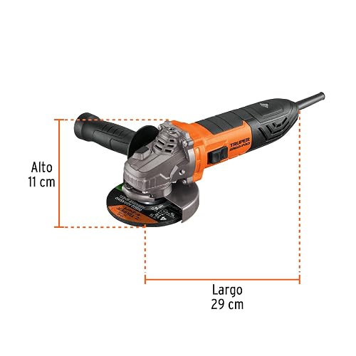 Truper ERGO-45110 Esmeriladora angular 4-1/2" 1100 W, ERGO PRO, Truper