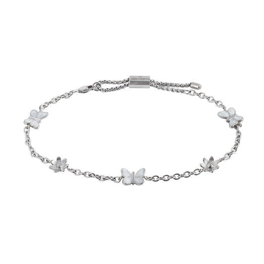 Alex and Ani Butterfly and Flower Anklet