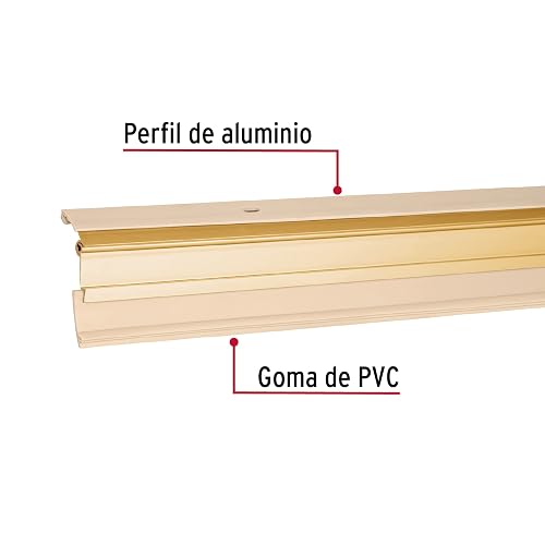 Hermex GUPO-100AD Guardapolvo automático 100 cm dorado, color Dorado, Longitud 100 cm, pack of/paquete de 1