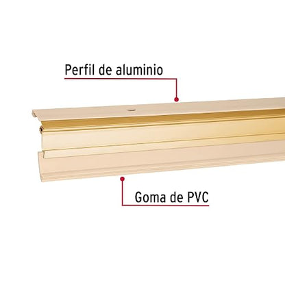 Hermex GUPO-100AD Guardapolvo automático 100 cm dorado, color Dorado, Longitud 100 cm, pack of/paquete de 1
