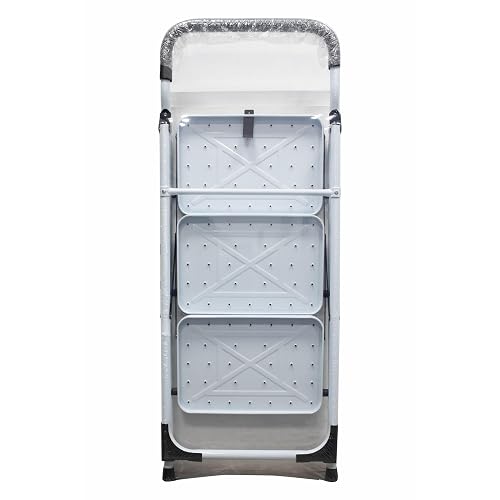 Surtek ETT3 Escalera Tubular Plegable Tipo Taburete de Acero de 3 escalones