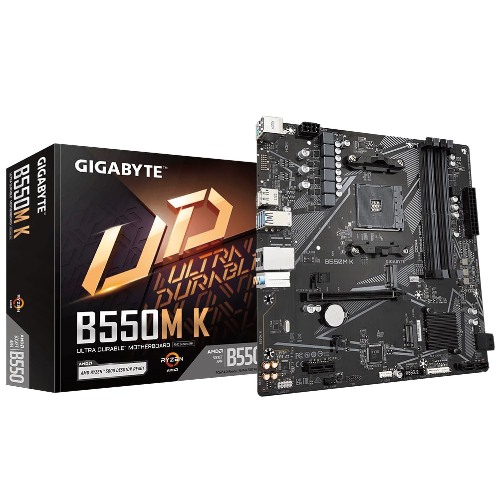 GIGABYTE - Placa Base AMD B550M-K AM4